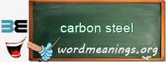 WordMeaning blackboard for carbon steel